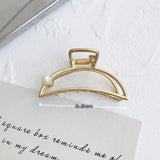 Matte metal horsetail clip