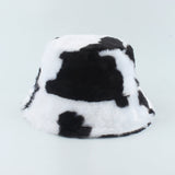 Short brim imitation mink velvet fisherman hat