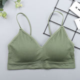 Seamless bra strapless tube top