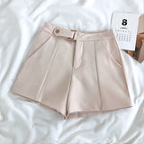 Women's high waist A-line shorts