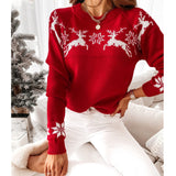 Elk Partial Jacquard Knitted Sweater