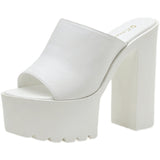 Thick High-heel Slippers