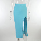 Elastic Slim Hip Skirt Two-piece Women