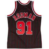 Dennis Rodman Chicago Bulls Hardwood Classics Throwback 1996-97 Jersey