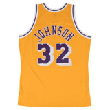 Magic Johnson Los Angeles Lakers Hardwood Classics Throwback Swingman Jersey