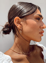 Crosses Don't Count Gold Plated Earrings