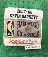 Kevin Garnett Boston Celtics Hardwood Classics Throwback Swingman Jersey