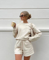 ENSEMBLE SERENA SWEAT SET SHORT