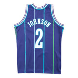 Larry Johnson Charlotte Hornets Hardwood Classics Throwback Swingman Jersey
