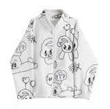 Full-print Lamb Cashmere Velvet Jacket