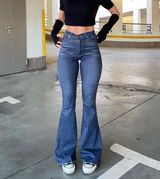 Street Retro Hip Flared Pants