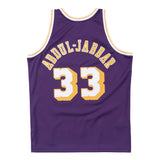 Kareem Abdul-Jabbar Los Angeles Lakers Hardwood Classics Throwback Swingman Jersey