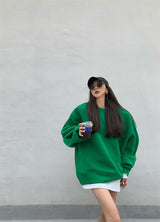 Round Neck Pullover Sweatshirt