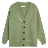 Patchwork Knitted Sweater Cardigan