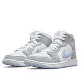 Air Jordan 1 Mid Wolf Grey Blue Aluminum