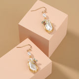 Baroque Court-style French Earrings With Pearl Butterfly Earrings
