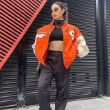 Orange Baseball Jacket