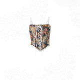 French Court Style Lace Vintage Tunic Vest