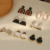 Body Clay Texture Lacquered Acrylic Earrings