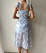 Light Blue Sexy Strappy Dress