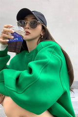 Round Neck Pullover Sweatshirt