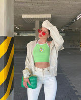 Trendy Drape High-waist Straight-leg Trousers