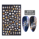 Nail Stickers 3D Christmas Series Two-color