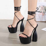 Waterproof Platform Heterosexual High Heel Sandals
