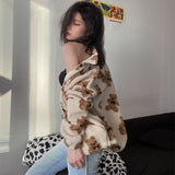Printed Bears Wool Coat