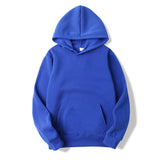 Oversized Solid Color Pullover Hoodie