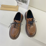 Lace Student Single Shoes Winter