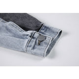Contrast Color Stitching Denim Jacket