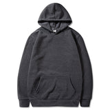 Oversized Solid Color Pullover Hoodie