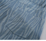 High Waist Slim Blue Jeans