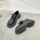 Lace Student Single Shoes Winter