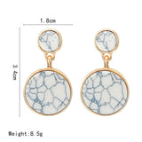 Marble Geometric Earrings
