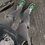 High-rise Ripped Slit Jeans