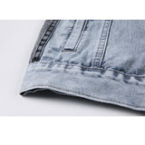 Contrast Color Stitching Denim Jacket