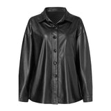 Leather Women's Jacket Coat