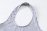 Grey V-neck Sweatshirt
