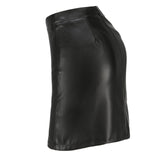 Stretch Leather Skirt