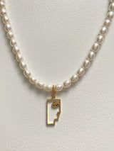 COLLIER VISAGE DE PERLES