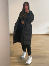 Doudoune longue noire