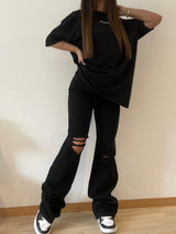 Jean oversized noir 2