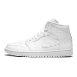AIR JORDAN 1 MID TRIPLE WHITE