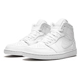 AIR JORDAN 1 MID TRIPLE WHITE