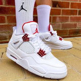 Air Jordan 4 Retro Metallic Red White University