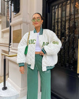 VESTE 90's CHICAGO WHITE SET