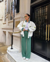 VESTE 90's CHICAGO WHITE SET