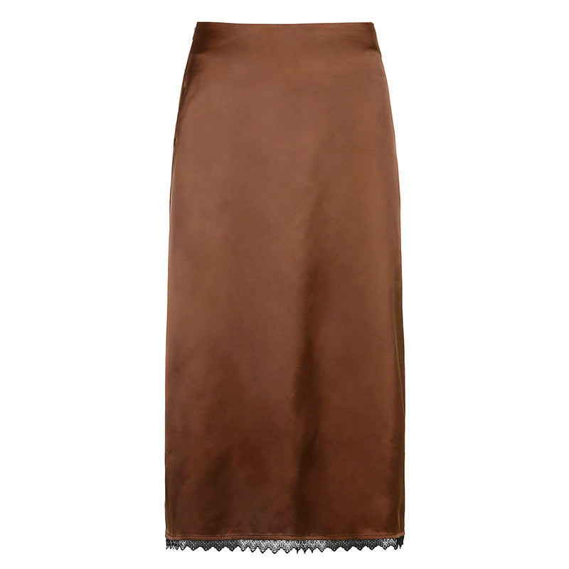 Casual All-match High Waist Long Skirt
